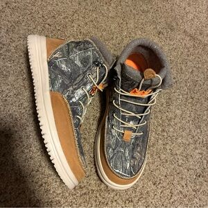 Hey Dude Mens Bradley Mossy Oak Camo Boots Shoes Size 10